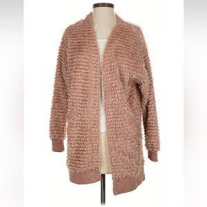 Knox Rose Cozy Pink Teddy Jacket